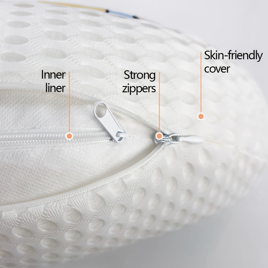 Maternity Pillow Soft Polyester Side Sleeper Lumbar Support Tummy Relief Adjustable Slope