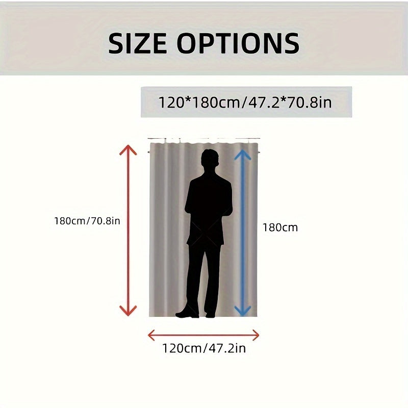 Black and White Chevron Shower Curtain Waterproof Machine Washable Includes Hooks for Bathroom Decor