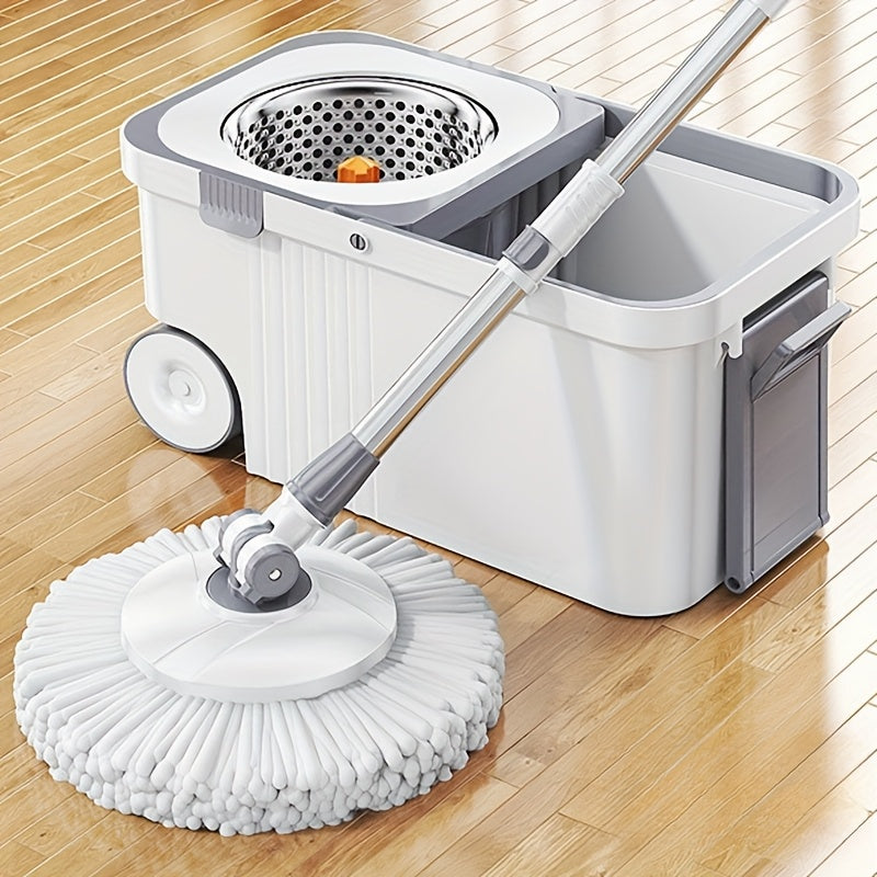 Multi-Functional Spin Mop and Bucket Set for Hardwood and Tile Floors