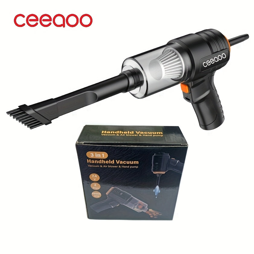 Handheld Vacuum Cleaner Kit for Cars and Home Lithium Battery Wireless Washable Filter