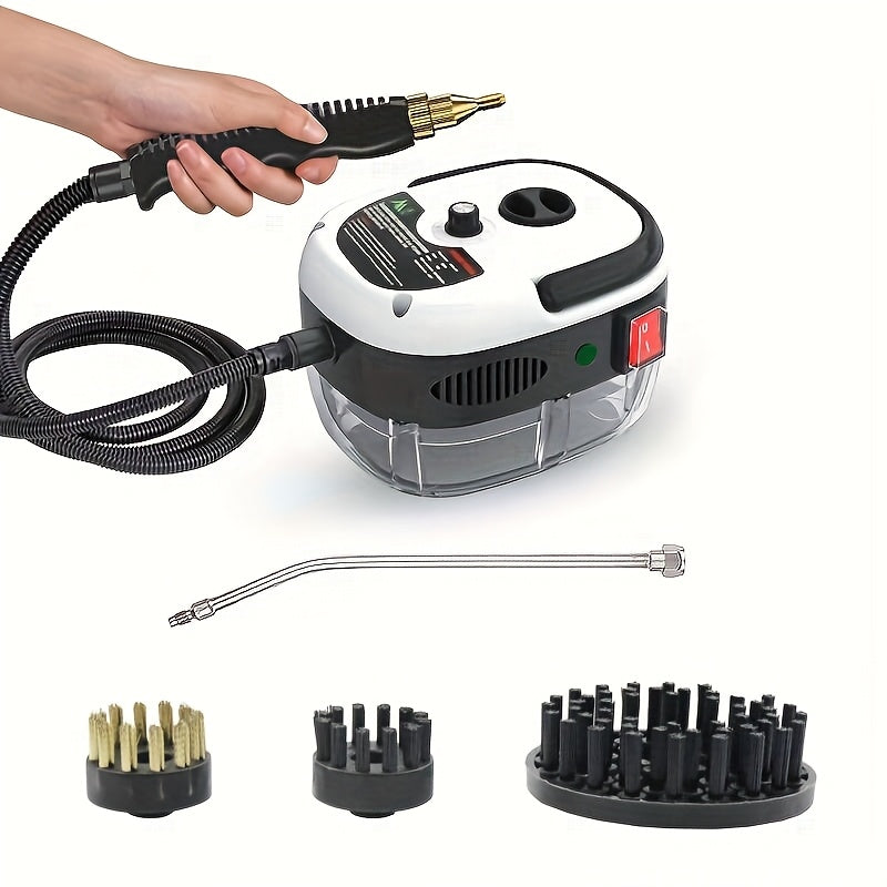 3 ta cho'tka boshli, 6 ta sozlanadigan tezlikka ega, 1500W quvvatga ega portativ bug' tozalagich. Oshxona, mebel, hammom va avtomobil uchun ideal.