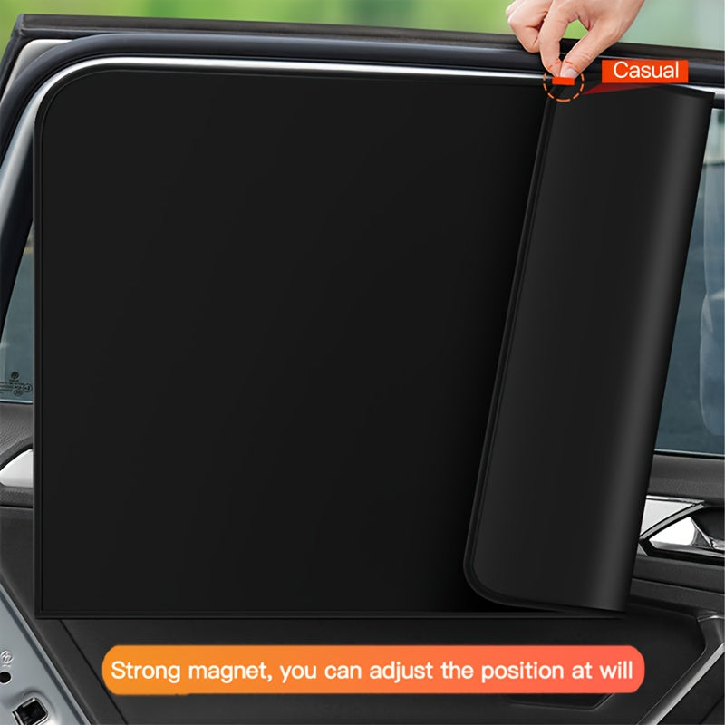 Набор козырьков для окон автомобиля 4 шт. магнитные UV-защита, конфиденциальность, солнцезащитный козырек