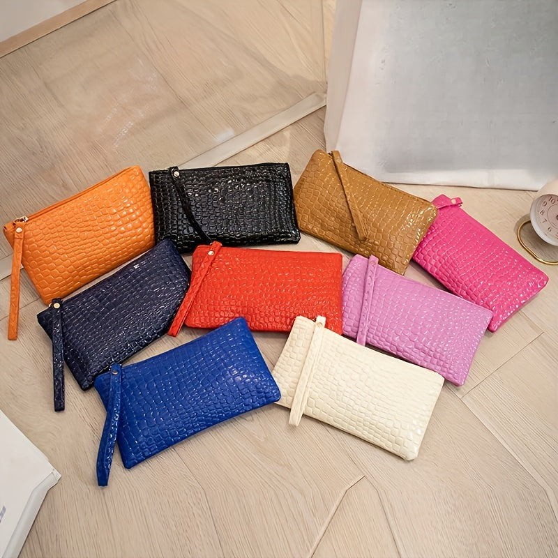 Red Minimalist Ladies' Handbag with Zipper Closure, Polyester Lining, Shoulder Strap