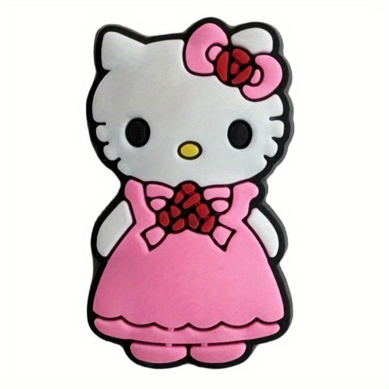 Kids Shoe Charm Set PVC Rubber Garden Shoe Decorations Removable Holes