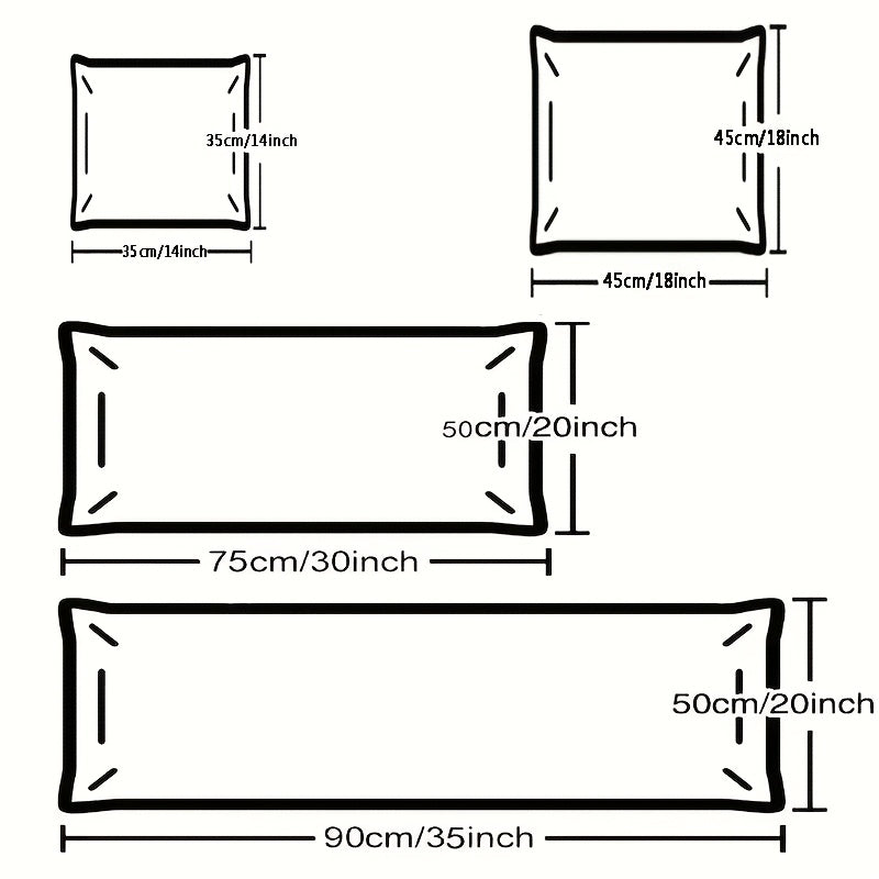 Set of 2 Black Cat Print Pillowcases Soft Decor for Bedroom Living Room Car