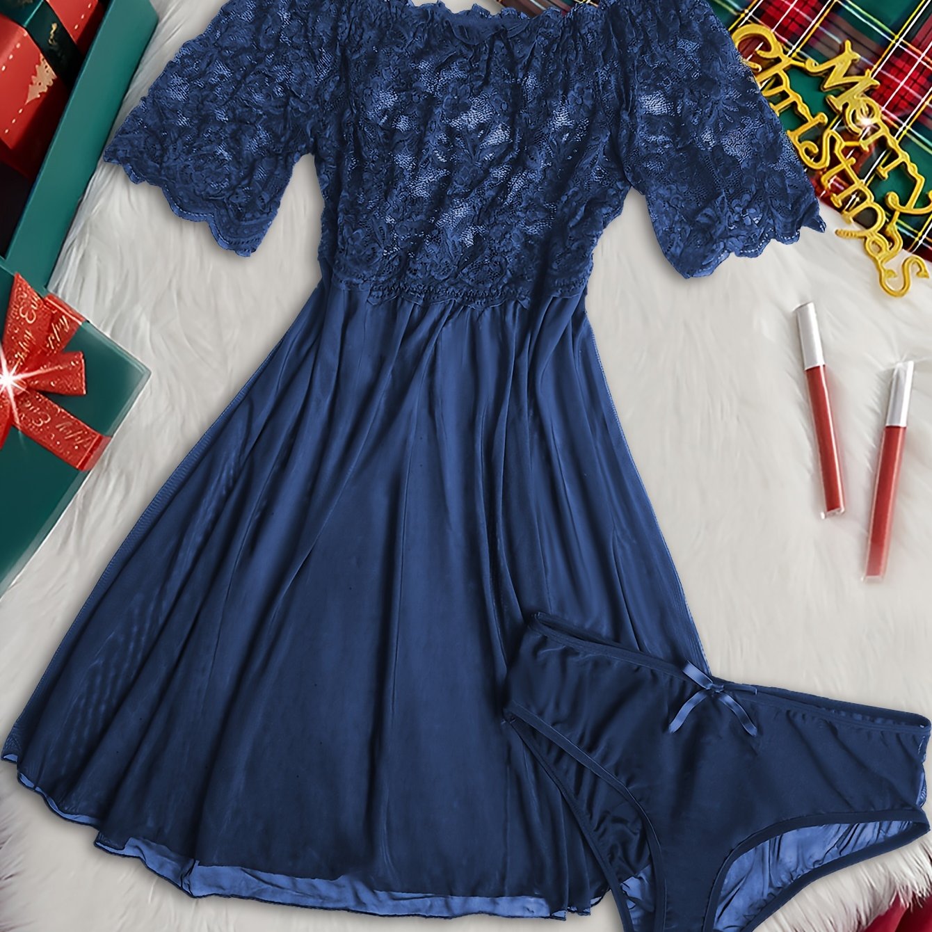 Комплект женского белья больших размеров из кружева, прозрачный боди, соблазнительный ночной наряд