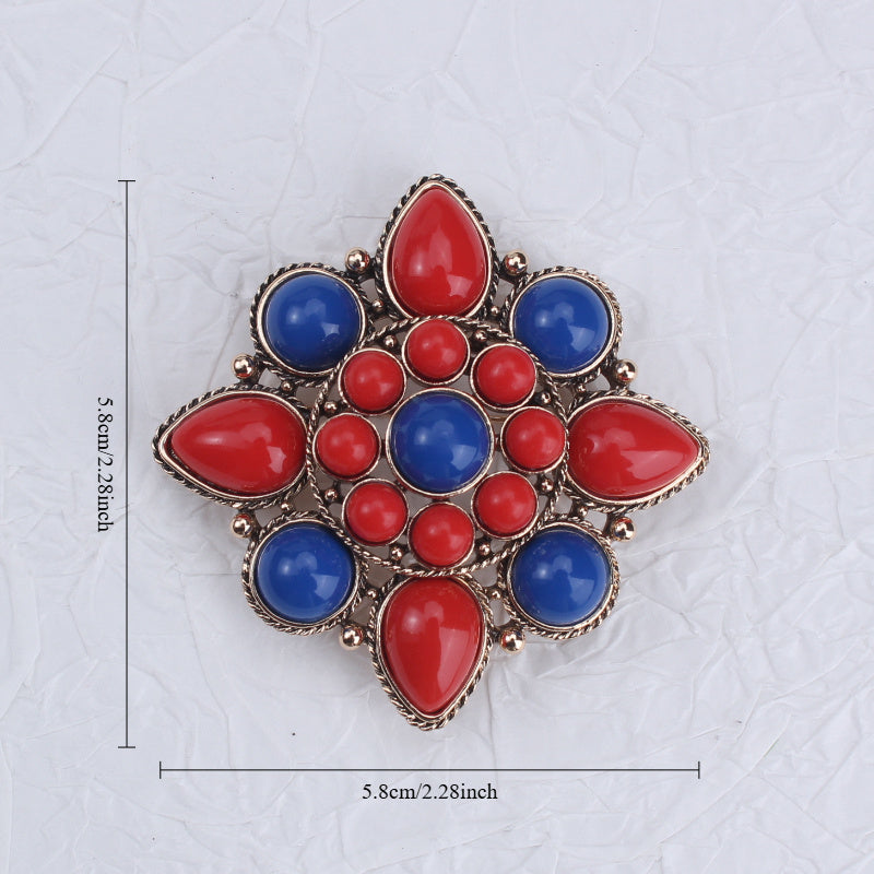 Enamel Lotus Brooch Pin for Coats and Skirts Stylish Dual-Use Jewelry