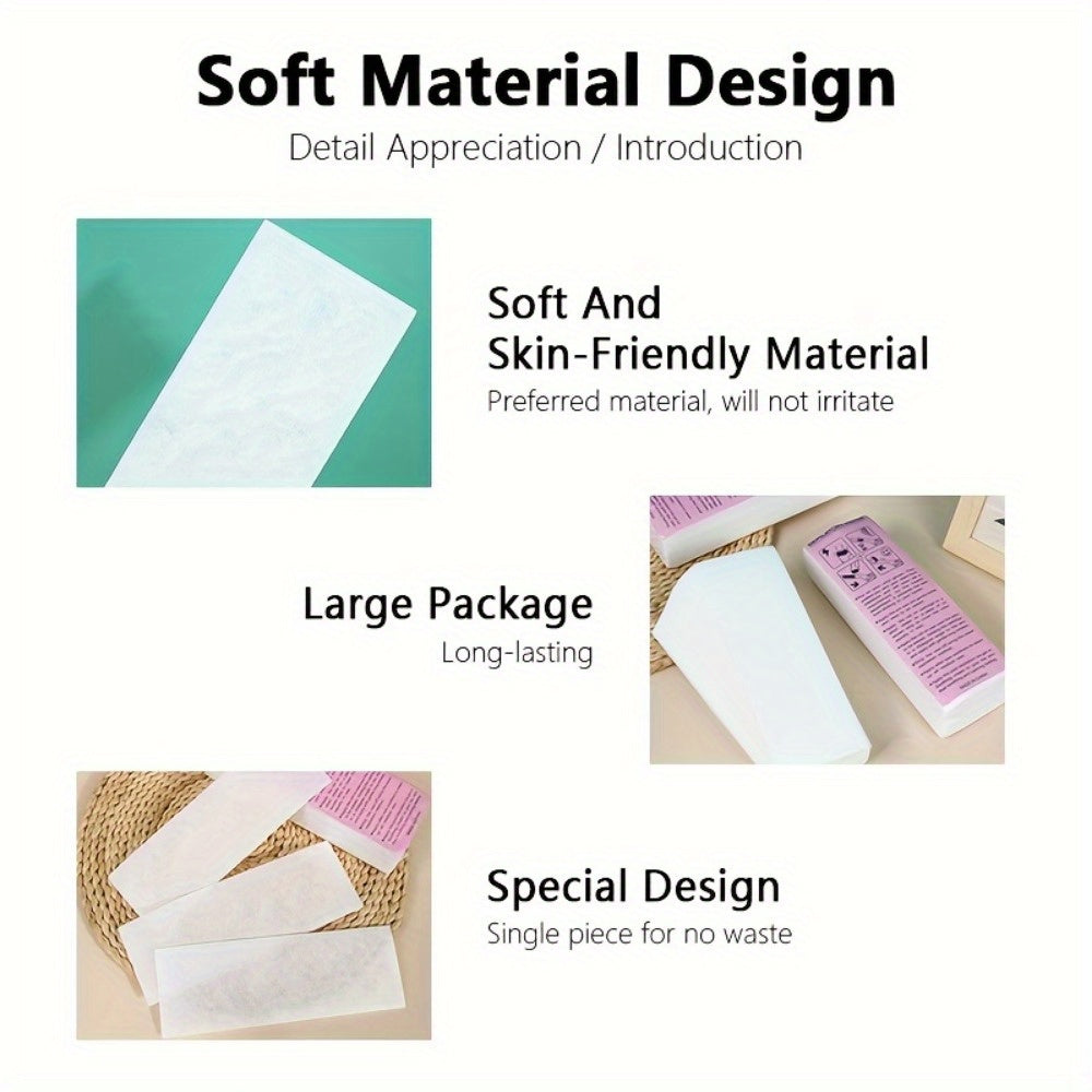 Женские рулоны из нетканой восковой бумаги для депиляции полоски для тела ткань