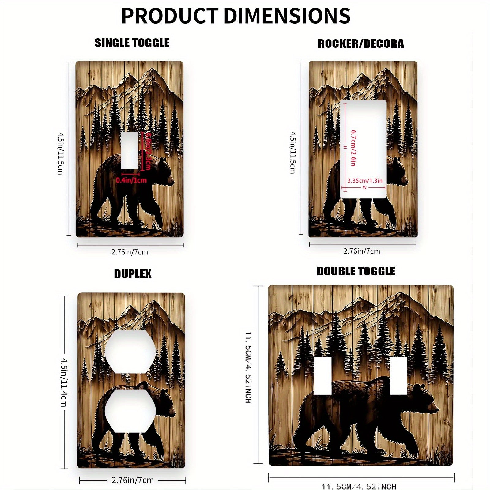 Yorug'lik kalitini qoplash uchun mustahkam polykarbonat ayiq naqshli devor plitkasi. Ichki yoki tashqi foydalanish uchun mo'ljallangan, elektr energiyasi talab qilinmaydi. Yagona yoki juft guruhda mavjud, 1 dona paketda sotiladi.
