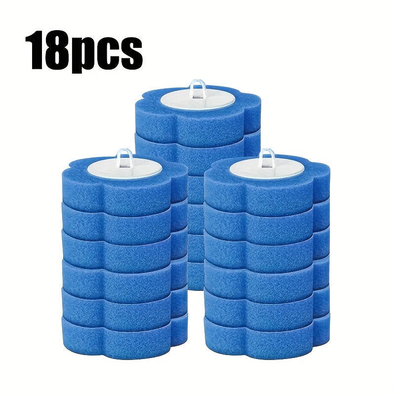 Набор для уборки ванной комнаты с 6 мягкими насадками-щетками, аромат океана, туалетная щетка с самостоятельной стойкой