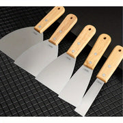 Fireplace Cleaning Tools Set with Wooden Handle Ash Shovel and Scraper in Multiple Sizes