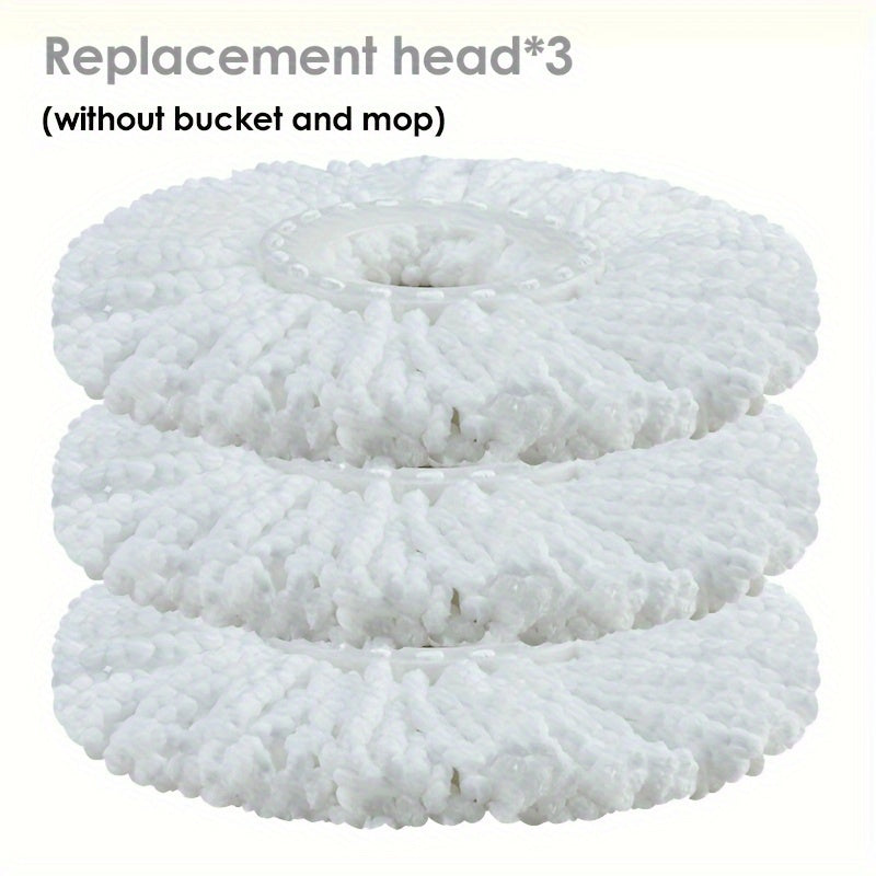 Qoʻlni erkin aylantiradigan mop va qop uchun 3 ta toʻldirish boshliqlari bilan toʻqimachilik va plitka tozalash uchun toʻplam