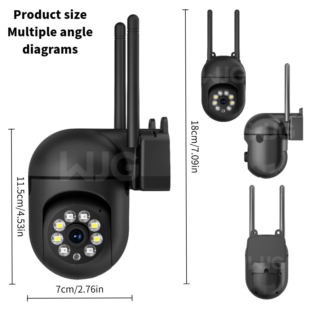 1080P Outdoor Security Camera with Night Vision Motion Detection and Two-Way Audio