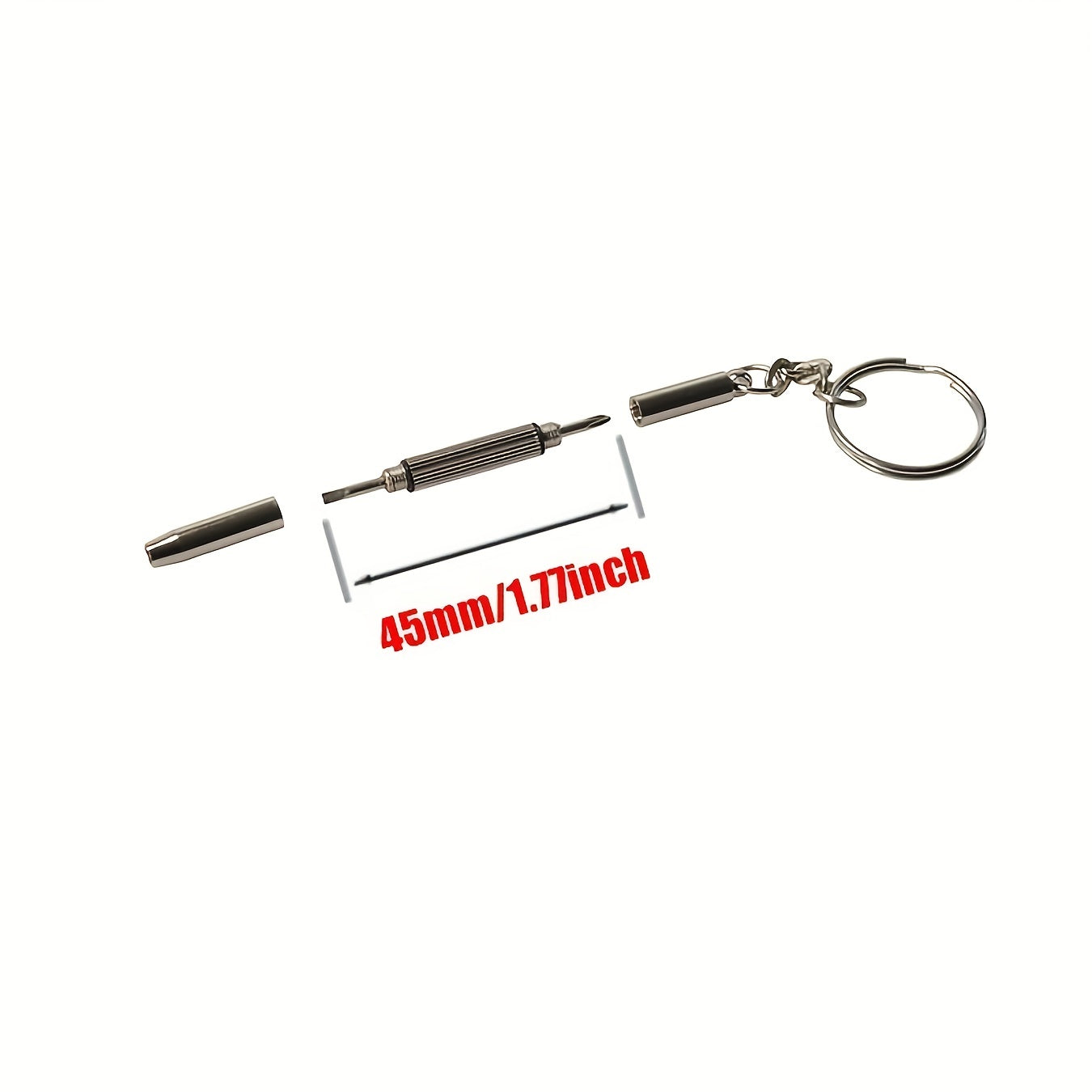 Portable Eyeglass Repair Kit with Screwdriver Keychain for Glasses Watches