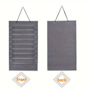 Display Rack for Martial Arts Belts and Medals Wall Storage with 9 Clear Pockets