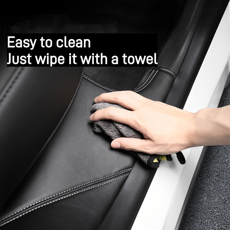 Rear Seat Protectors for Tesla Model Y Door Sill Guards and Pads