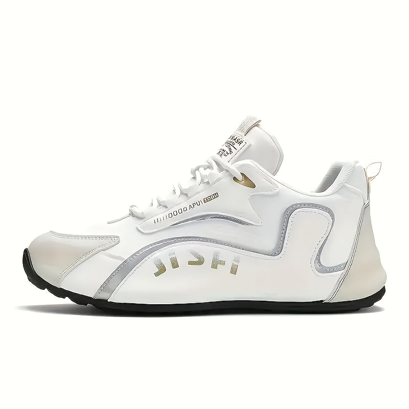 Men's All-Season Running Shoes Breathable Non-Slip Lace-Up Sneakers