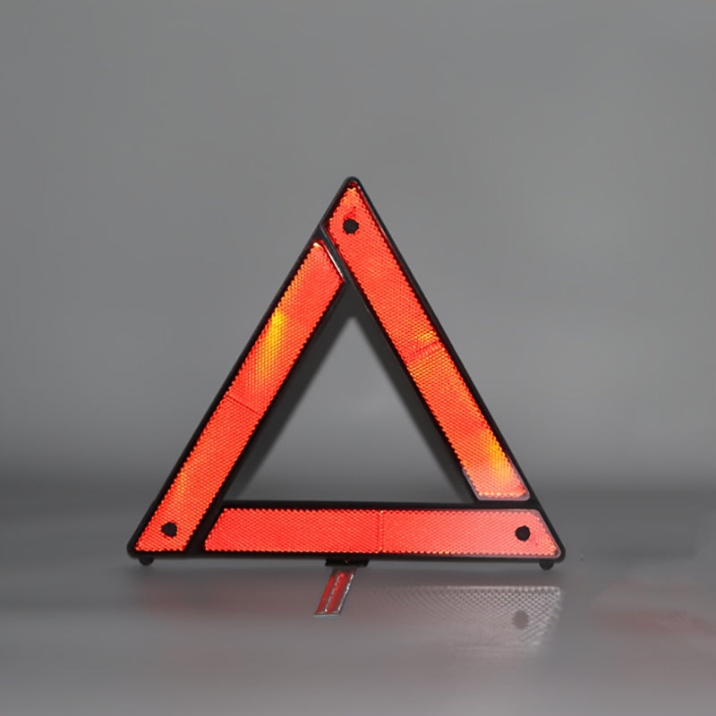 Red Foldable Car Triangle Warning Sign - Emergency Safety Device