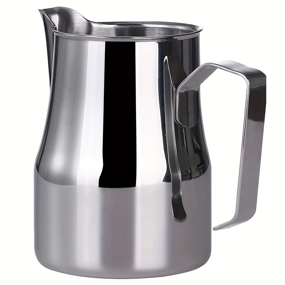 Stainless Steel Milk Frothing Pitcher with Pointed Mouth, Silver, Barista Art