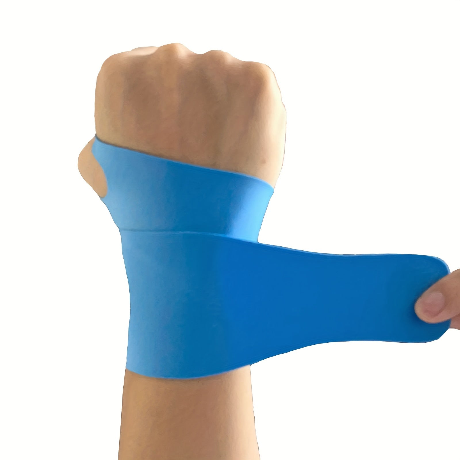 Unisex Polyester Elastic Wrist Support for Sports Fitness and Training