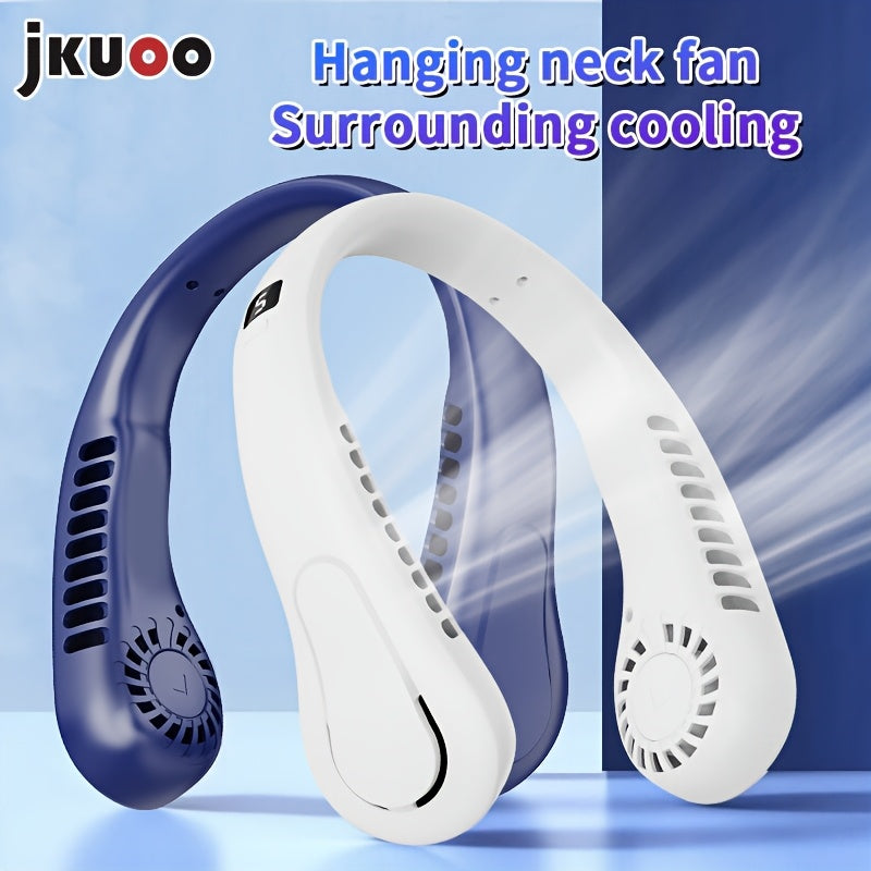 Portable Neck Fan Bladeless USB Rechargeable Summer Cooling Fan with 5 Speeds