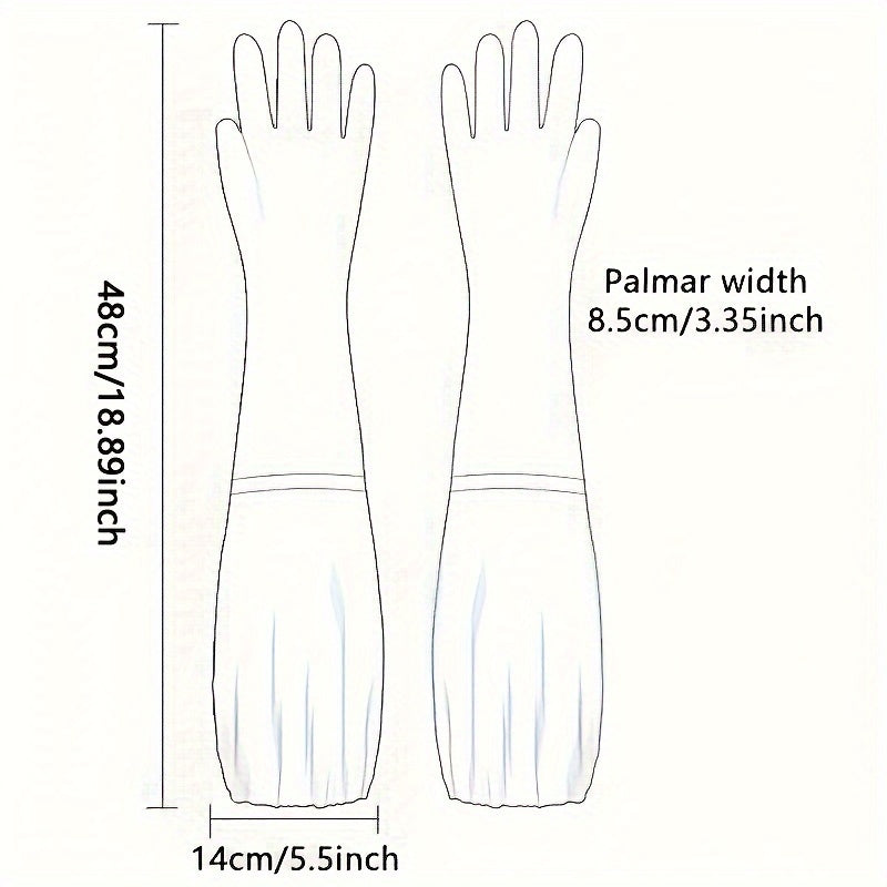 Теплые водонепроницаемые кухонные перчатки с бархатной подкладкой, нескользящие для домашних дел