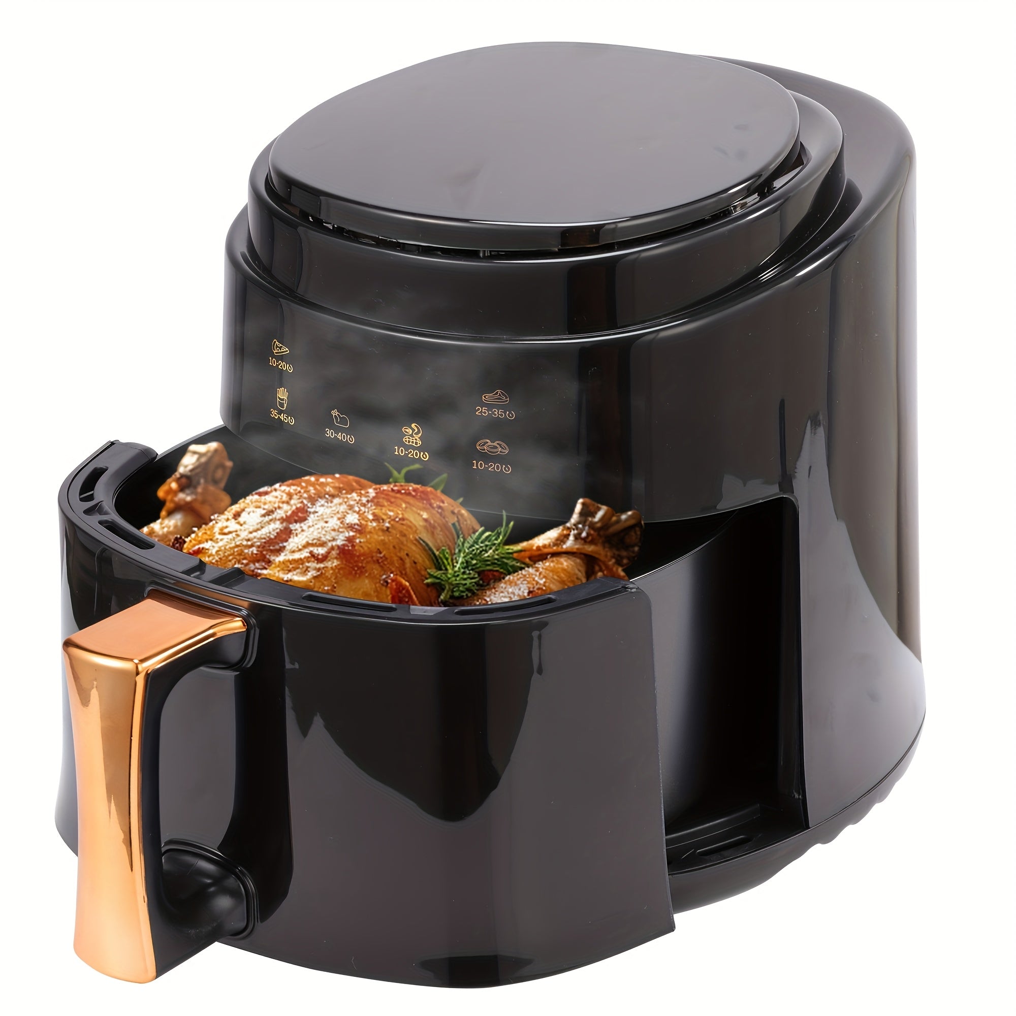 8-in-1 Havo Fritüri 8L hajmli raqamli sensorli ekran Turbo rejimi yopishqoq bo'lmagan savat