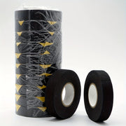 Black Fabric Adhesive Tape 15mm x 15m for Car Wiring Noise Reduction