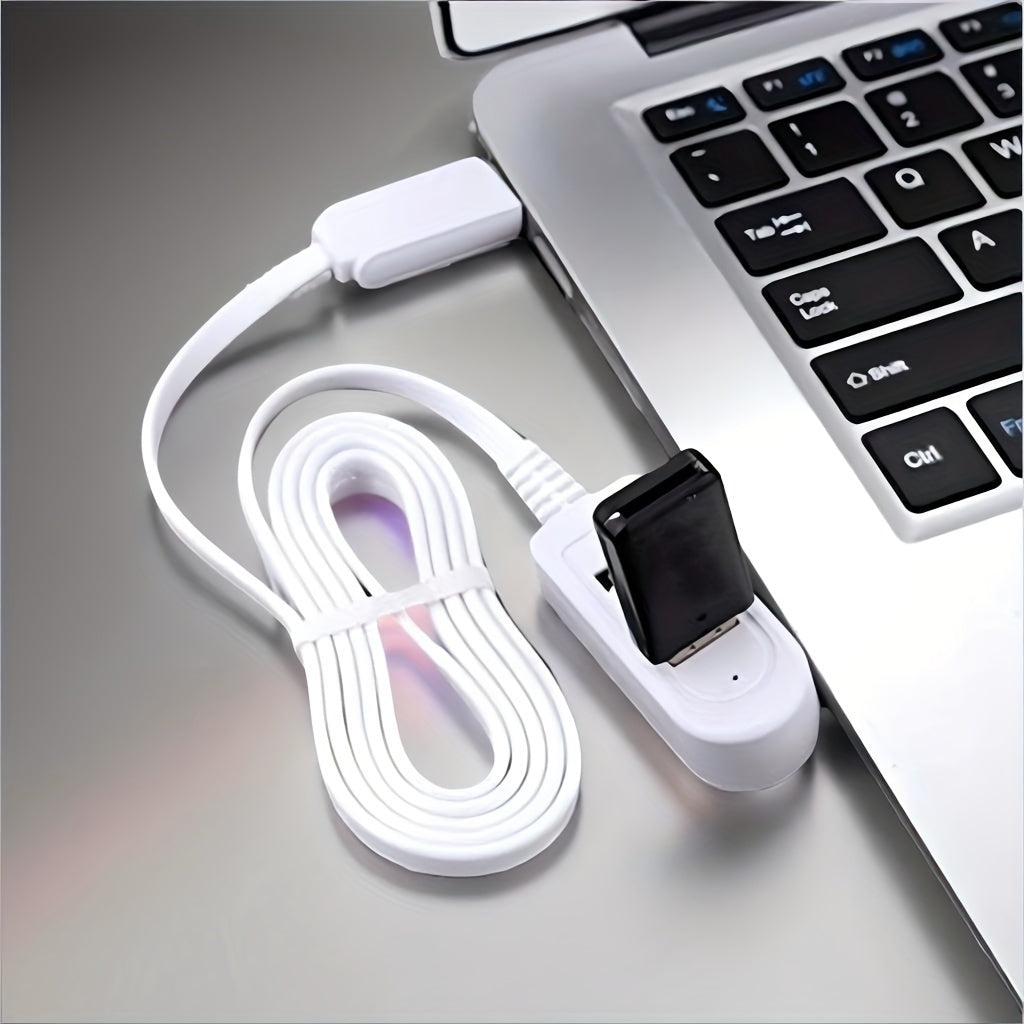 3-in-1 USB Multi-Port Adapter Cable with Data Transfer Night Light Card Reader Fan