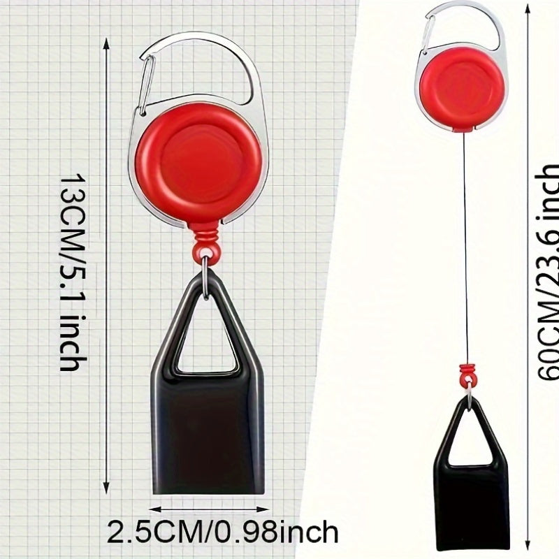Unisex Plastic Retractable Lighter Key Holder Multi-Color Convenient Accessory