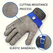 Cut-Resistant Metal Mesh Gloves for Kitchen and Cleaning Latex-Free Household Safety