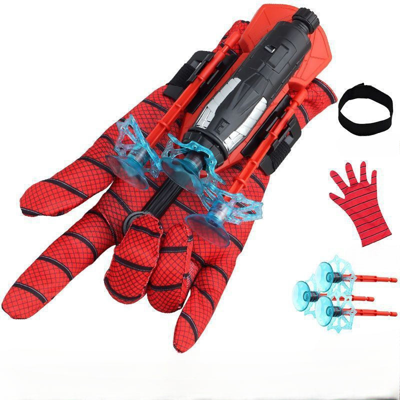 Advanced Plastic Toy Gun for Ages 3+ with Soft Darts and Spider Web Gloves