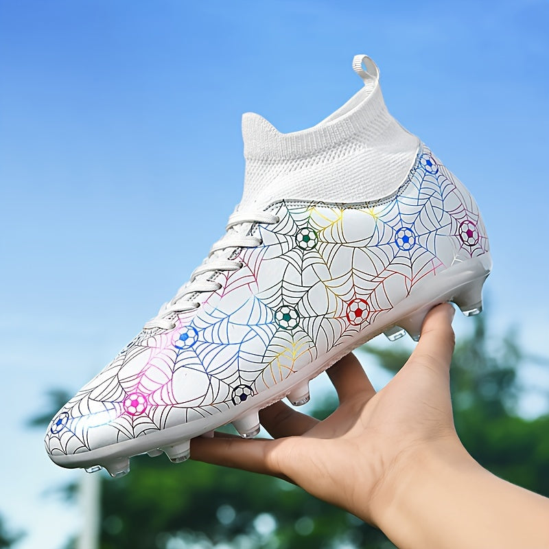 Unisex All-Season Lightweight Non-Slip Shock-Absorbing Soccer Cleats for Training and Sports