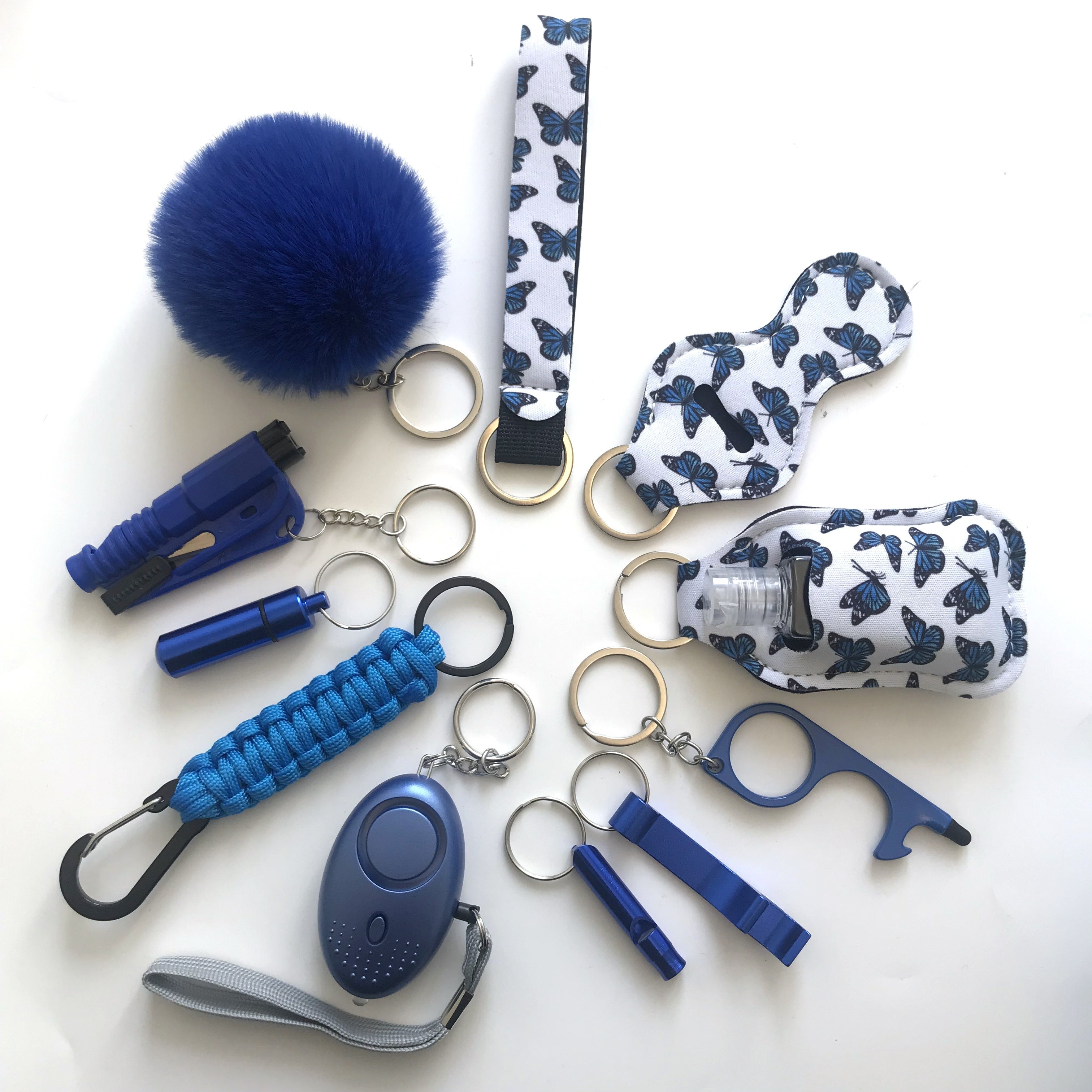 12-частный комплект безопасности: комплект личной безопасности с персональной сигнализацией и защитными аксессуарами - идеальный подарок на День святого Валентина для женщин