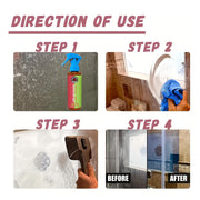 Tabiiy va hidlanmagan qattiq suv dog'larini olib tashlash to'plami dushlar, hojatxonalar va plitalar uchun.