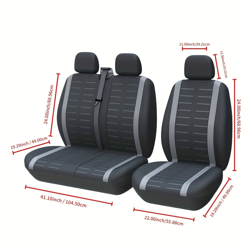 Universal Truck Van Bus Front Seat Cover Waterproof Durable Black