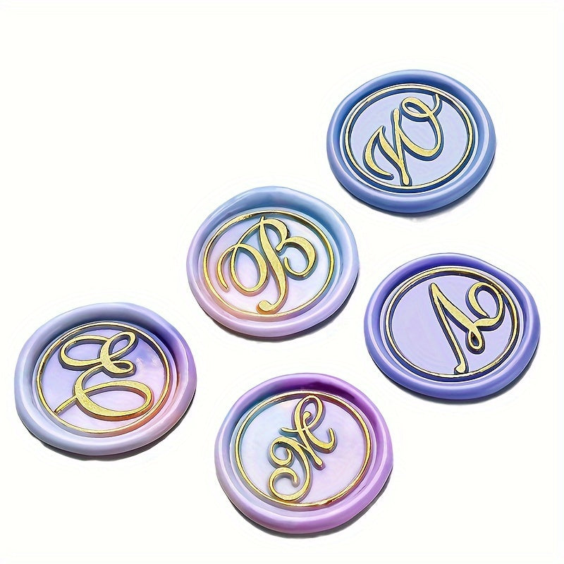 Алфавит A-Z Медный штамп для запечатывания воском для свадебных приглашений, запечатывание писем