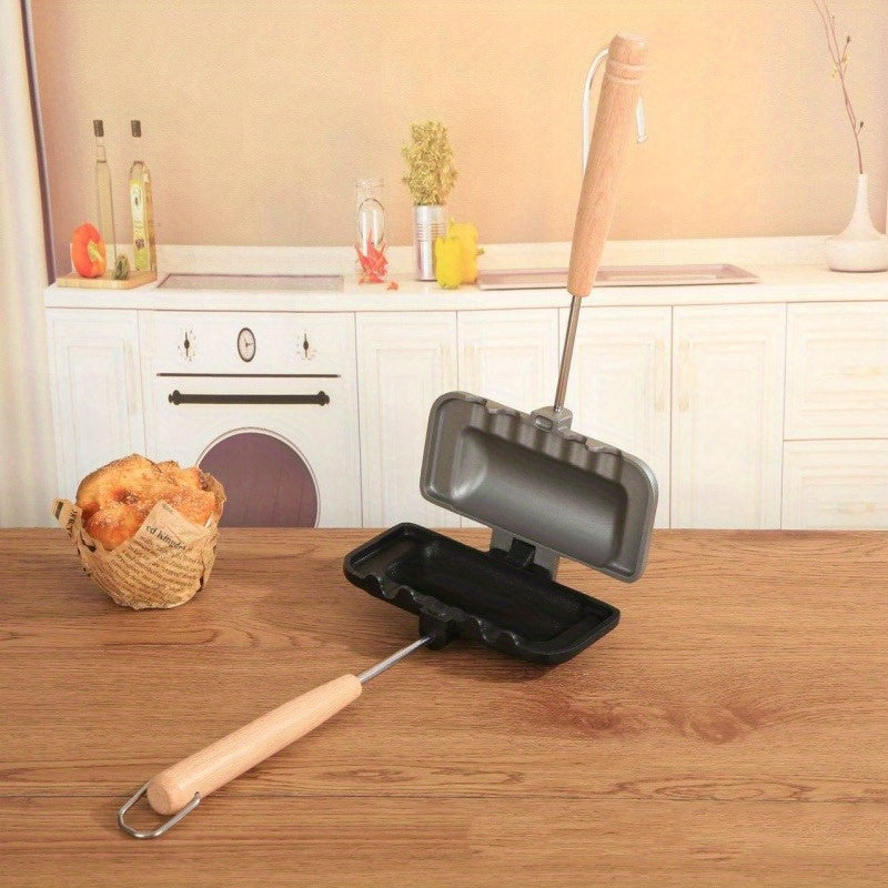 Aluminum Alloy Sandwich Maker Non-Stick Irregular Shape 1000W