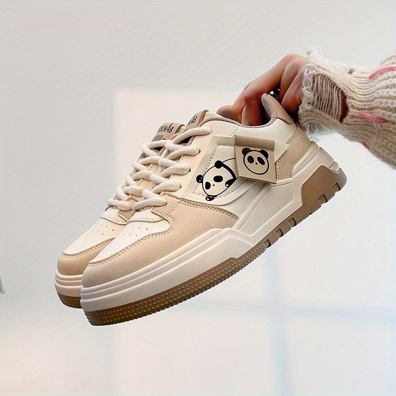 Women's Casual Thick-Soled Sneakers Spring 2025 Panda Style Alex Shoes
