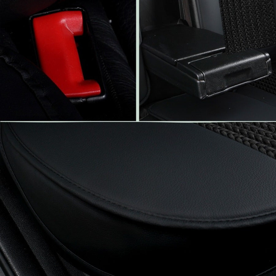 Car Seat Cover Set for 5-Seater SUVs Black and Red Breathable Wear-Resistant