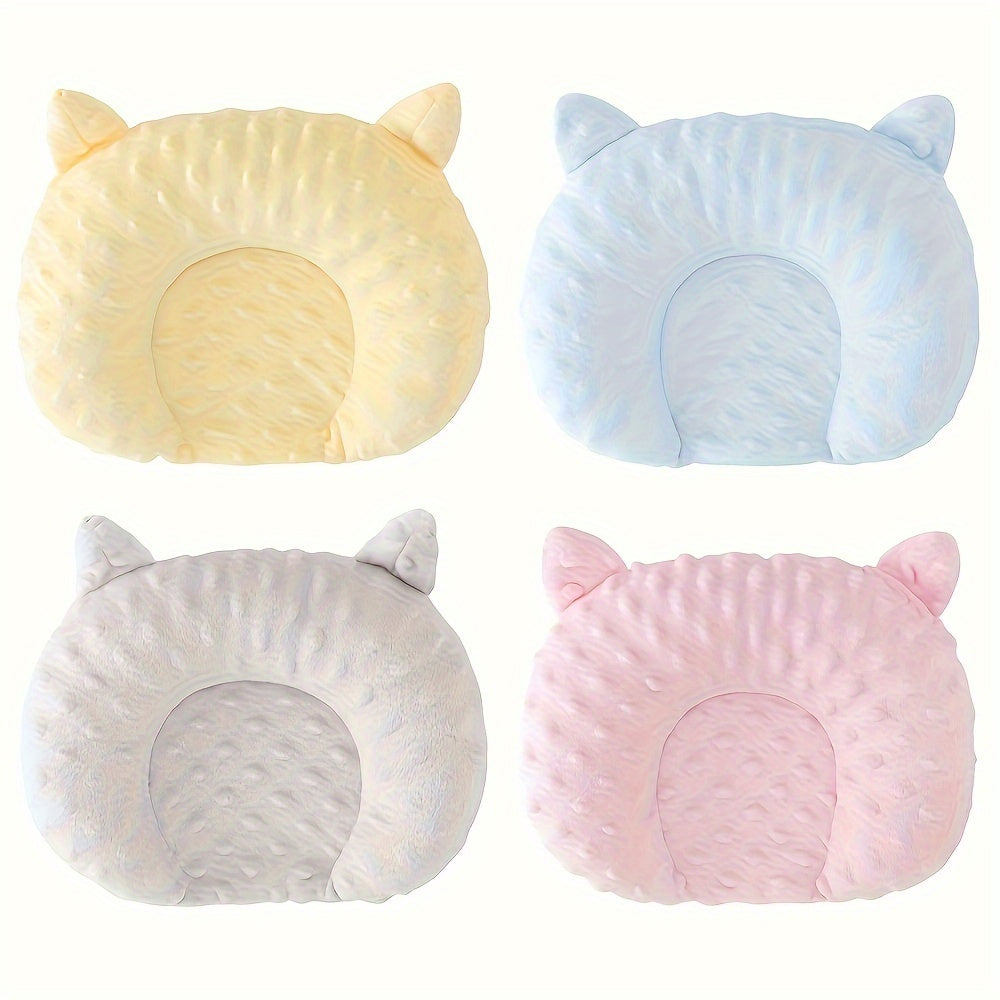 U-Shaped Pet Bed for Small Dogs and Cats Polyester Plush Oval Shape