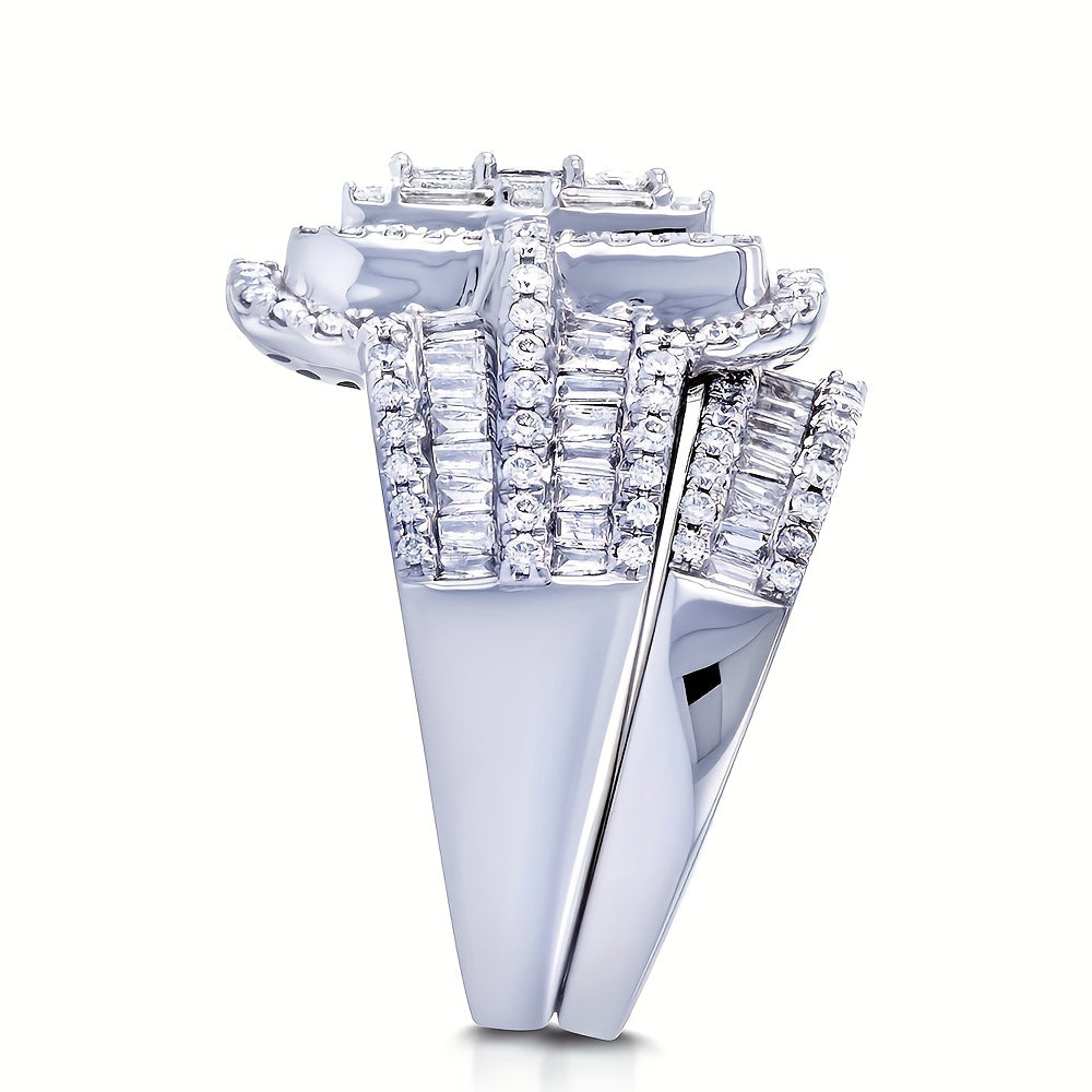 Vintage Style Luxury Rings with Zirconia Stones for Men and Women