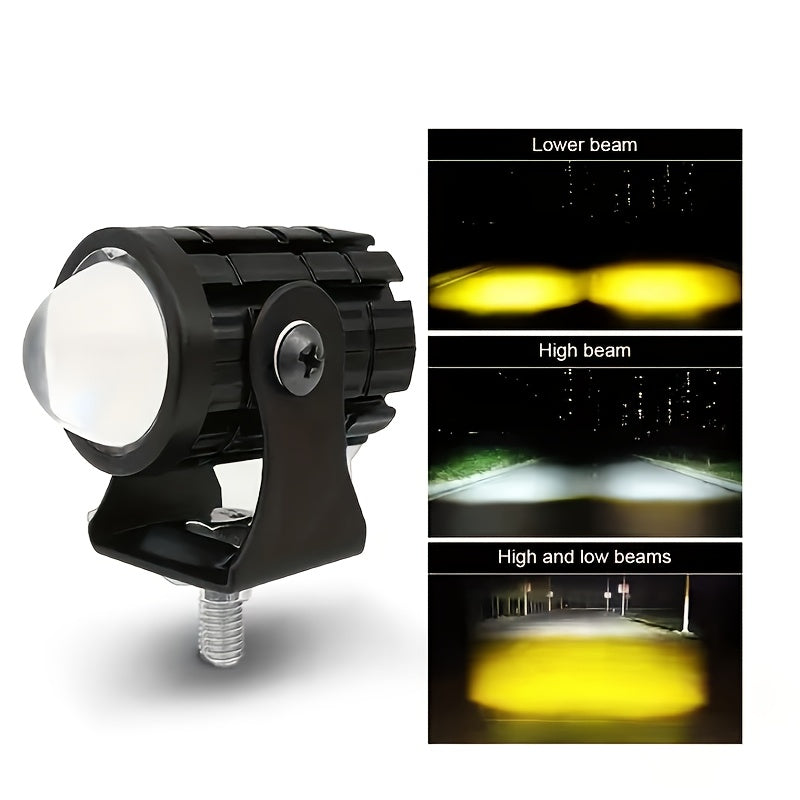 Luces LED de doble color mini para conducir en coches y motocicletas