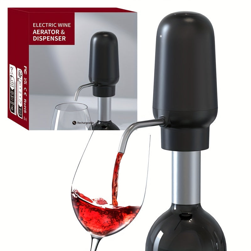 Electric Wine Pourer Decanter with Olive Oil Dispenser and Water Pump
