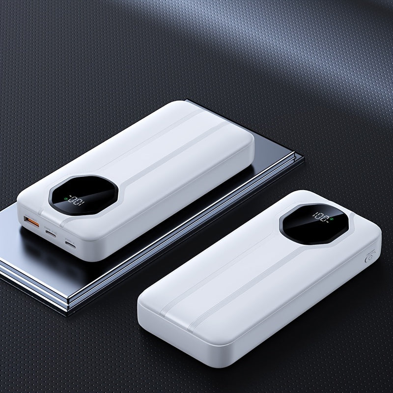 20000mAh Power Bank with Fast Charging LED Display Dual Input Output for iPhone and Android Devices