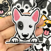 Set of 9 Embroidered Dog Patches Cartoon Animal Appliques for Clothes Denim Jackets Backpacks Craft Projects