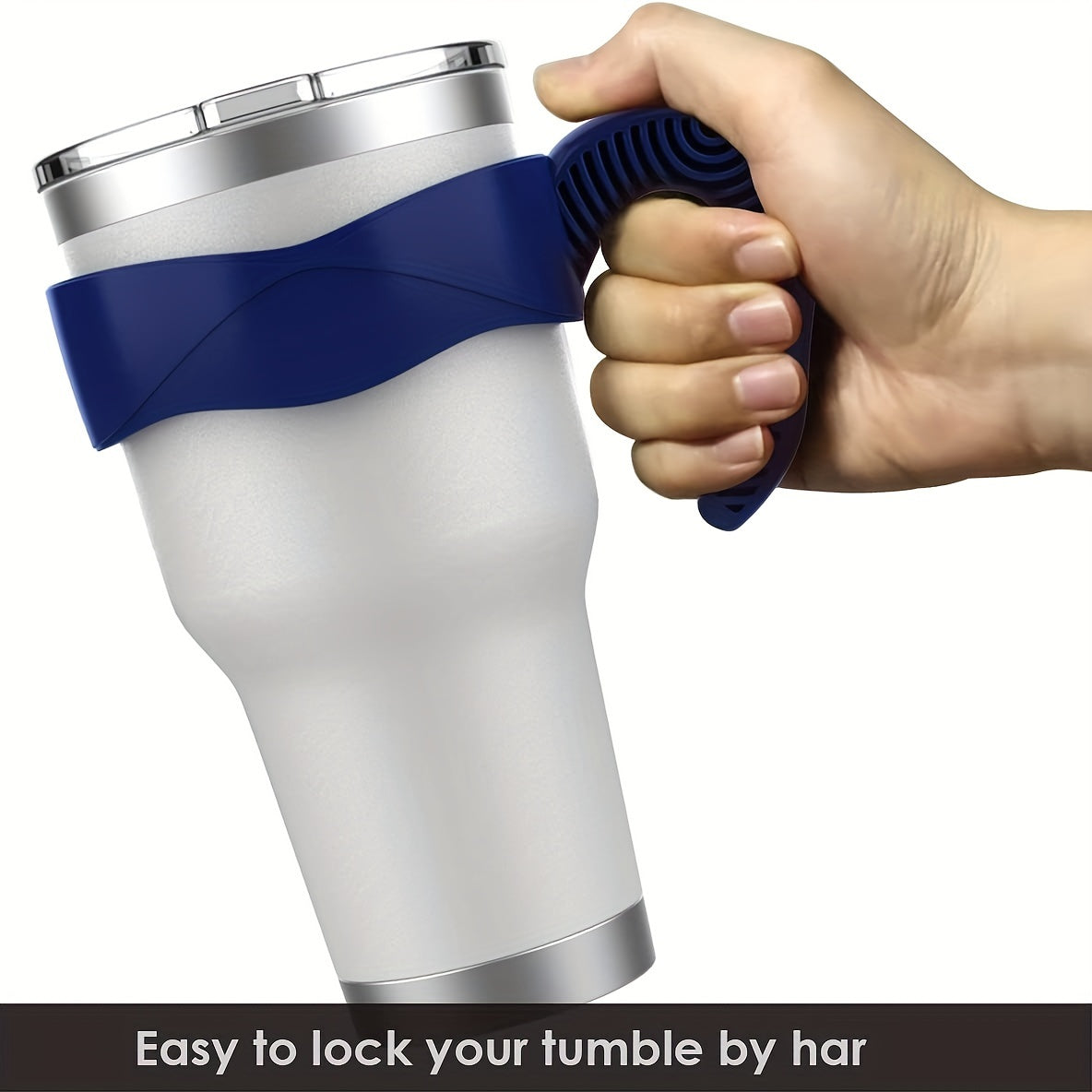 Tumbler Handle for 20oz 30oz Mugs Anti-slip Grip BPA-Free Travel Cup Holder