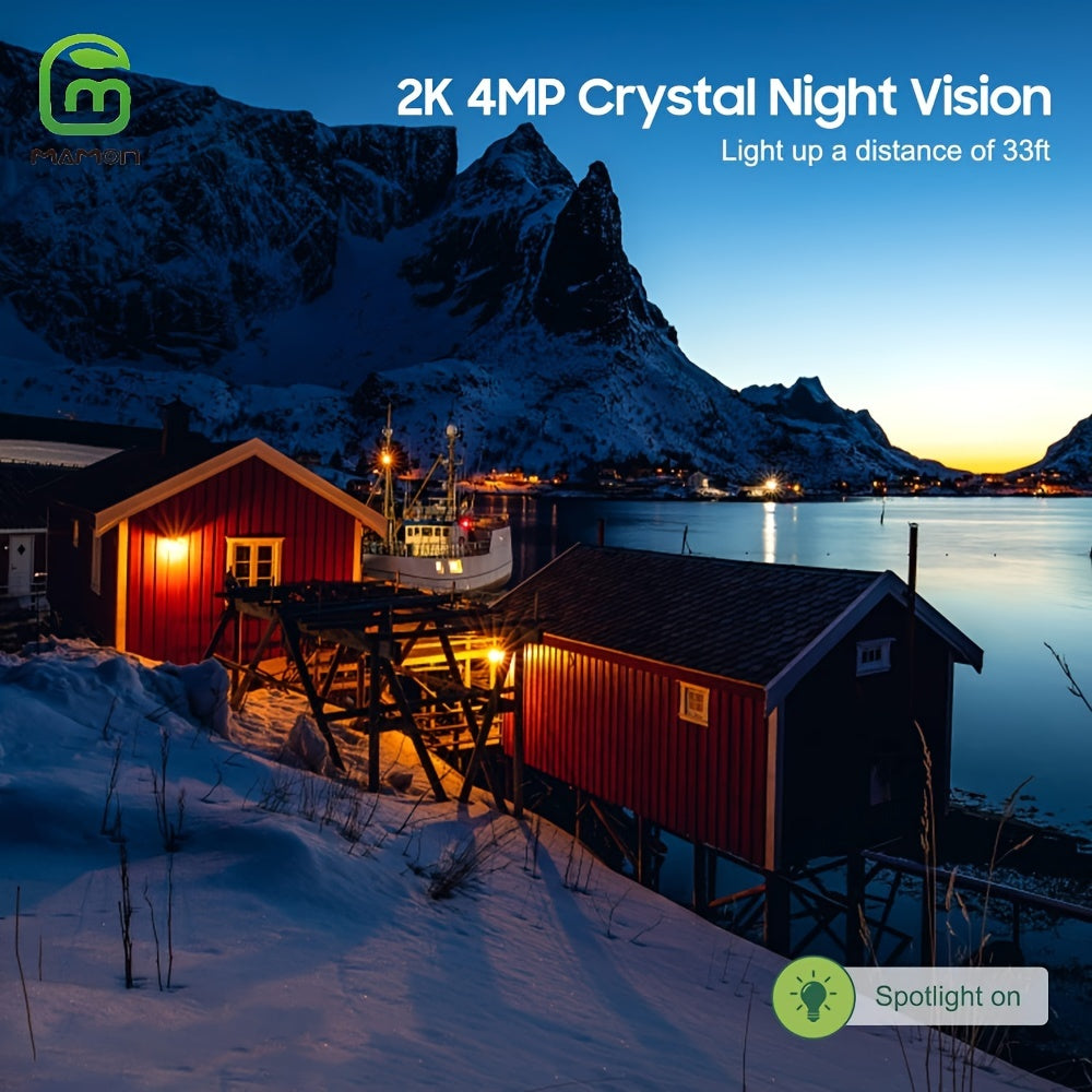 Ulanmagan quyosh energiyali xavfsizlik kamerası 2K kechqurun ko'rish PTZ harakatni aniqlash ikki tomonlama audio