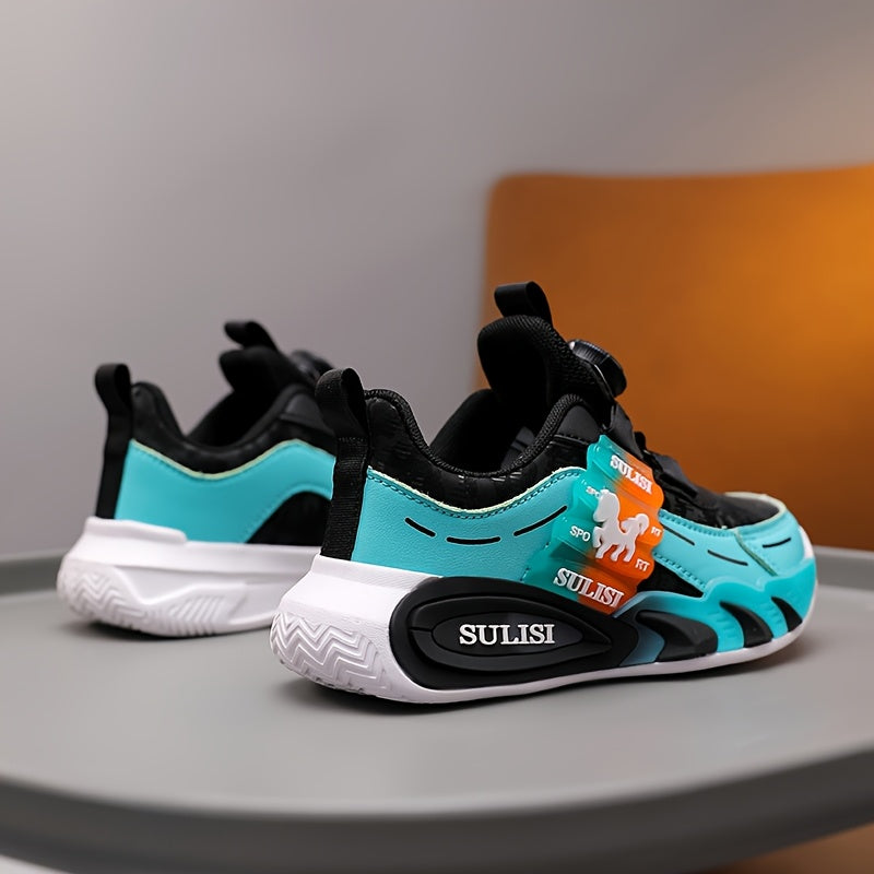 Kids' Color Block Sneakers for Boys and Girls Non-Slip Durable Outdoor Activities