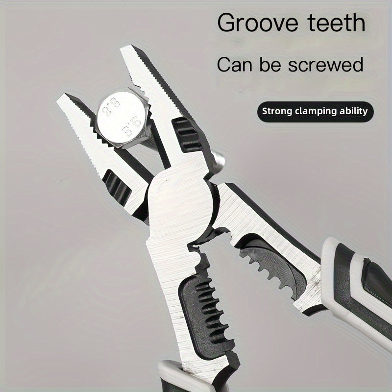 Alicates industriales multifunción de 9 pulgadas, acero cromo vanadio, herramienta para electricista, cortadores de alambre, pelacables